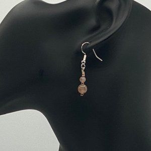 Strawberry Quartz Drop Earrings
